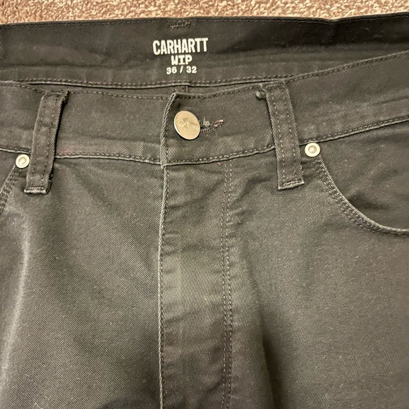 Mens Carhartt WIP Vicious Pants 36x32 Black - Picture 3 of 7